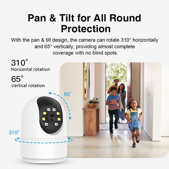 HD Dome Smart CCTV Security Camera 4G Wifi Home Security System Two-Way Audio Cloud Wireless Monitoring — afbeelding 4