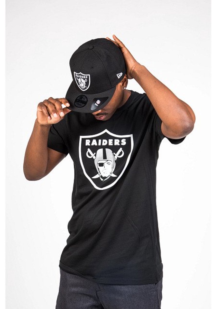 New Era Nfl Regular Las Vegas Raiders T-shirt Met Korte Mouwen XL Man Zwart