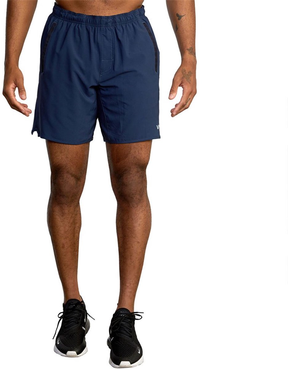 Rvca Yogger Stretch 17 Korte Sportbroek Blauw XL Man