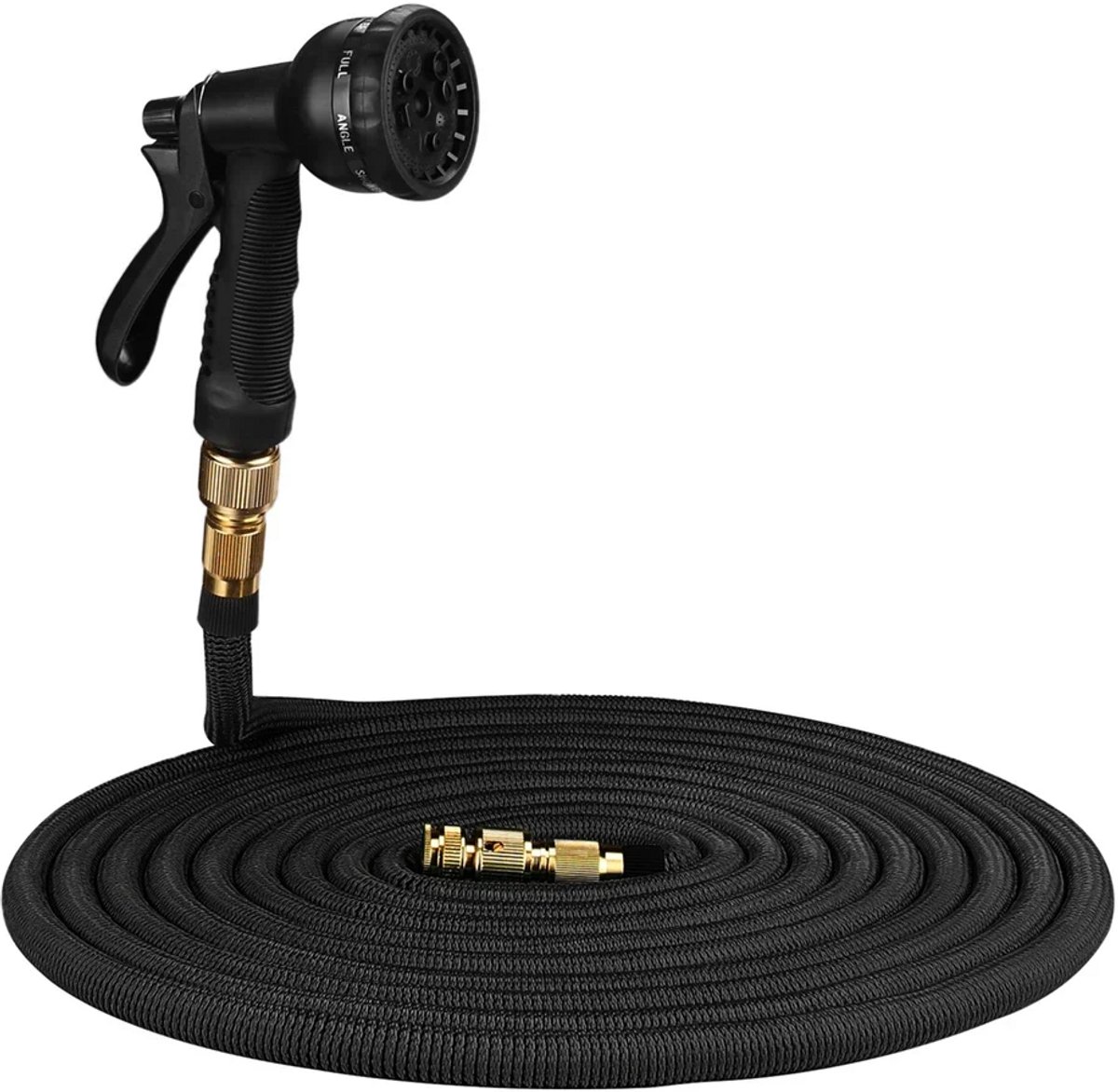 Betaalbare Goederen® tuinslang - zwart - 75FT - tuinslanghaspel - tuinslang flexibel - tuinslangen - tuinslang haspel - tuinslang gardena