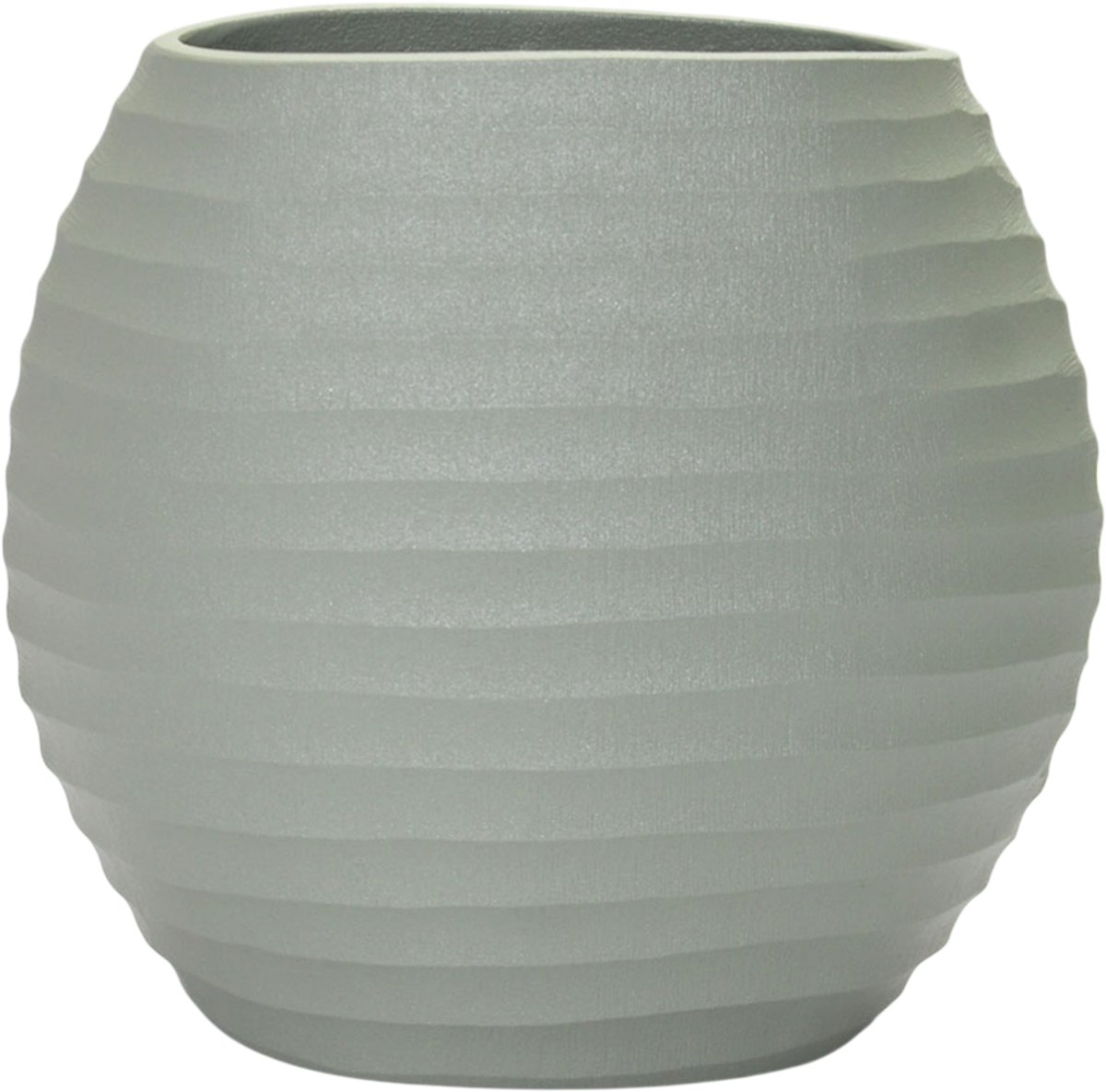 by Mooss - Paudar - Vaas - Planter - Bloempot - Green - 25 x 24 cm - Vensterbank vaas - Metaal - Groen