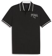 Puma Squad Korte Mouw Poloshirt Zwart L