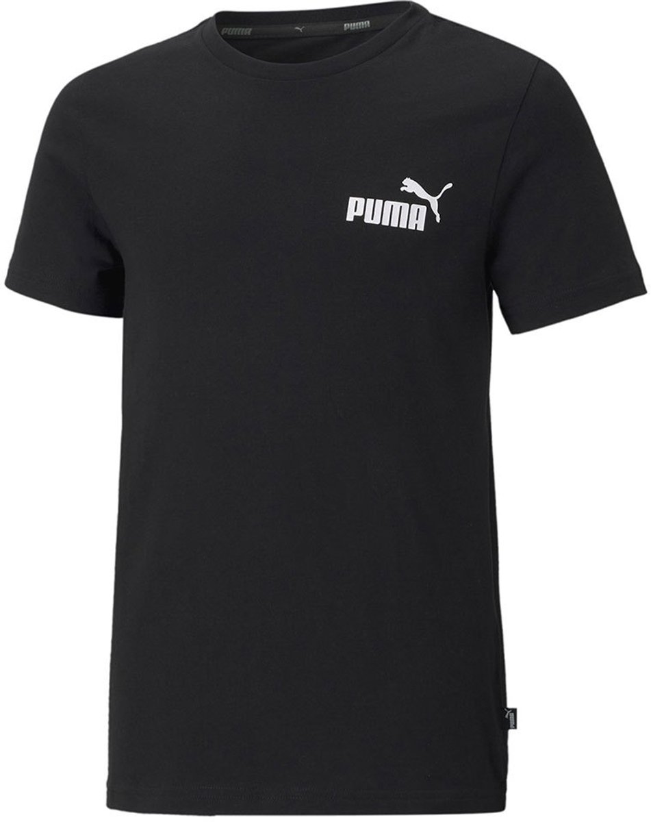 Puma Essentials Small Logo T-shirt Met Korte Mouwen 7-8 Years Kinderen Zwart