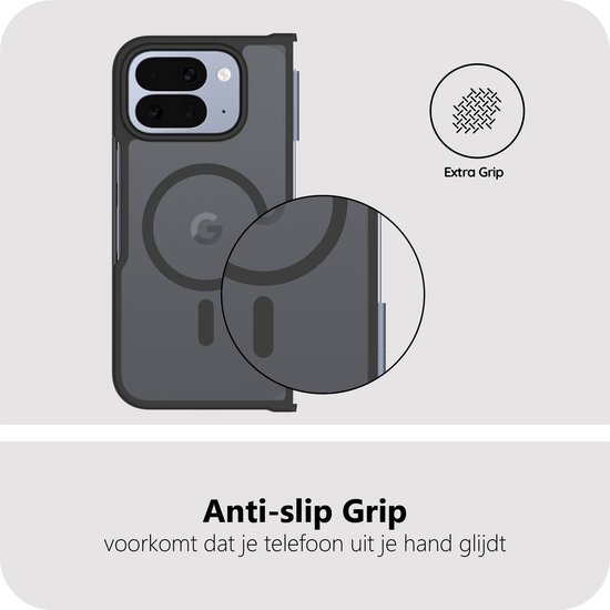Étui Cazy compatible avec Google Pixel 10 Pro (compatible MagSafe) - Coque arrière de qualité militaire - Zwart