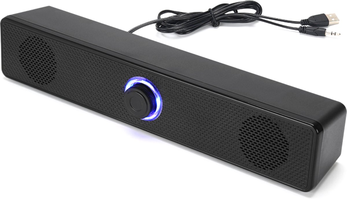 Gsedaox - Soundbar voor TV - Draadloos -Compacte Soundbar met Bluetooth- Hoogwaardig geluid - Film, Muziek & Games