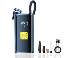 EAFC Compressor Bandenpomp - Elektrische Bandenpomp - Draagbare Luchtcompressor - 6000 mAh - Elektrische Fietspomp - Fiets - Auto - Motor - Bal - Luchtbed - Sinterklaas cadeau auto