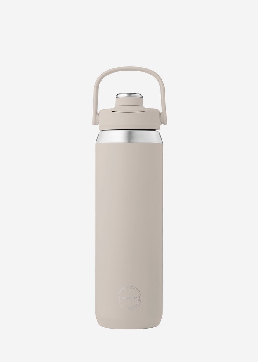 AYA&IDA - Sports Bottle - Drinkfles - Thermosfles - waterfles - RVS - 700 ml - Cream Beige