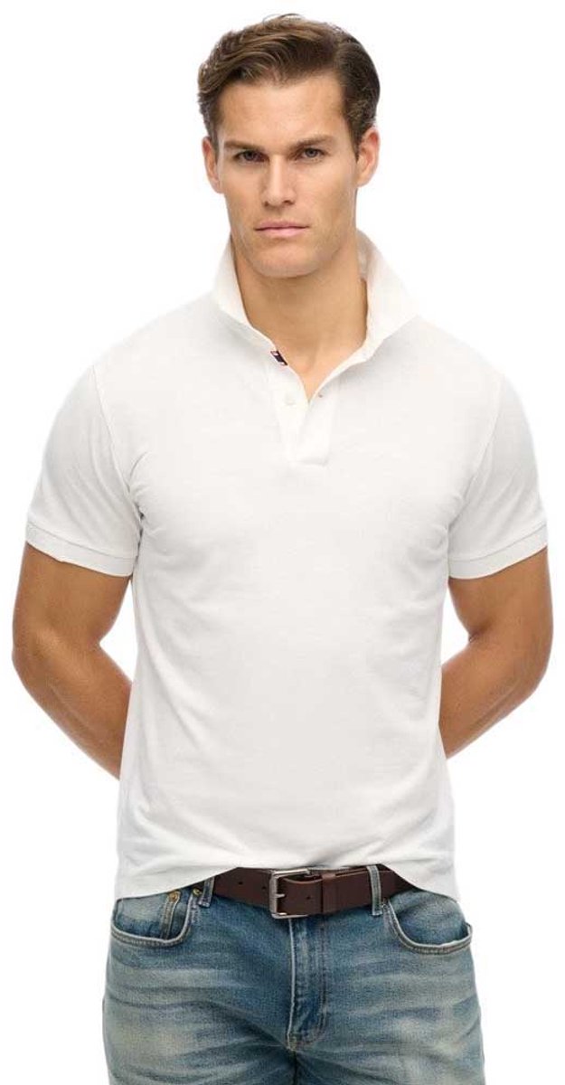 Superdry City Pique Korte Mouw Poloshirt 3XL Man Optic