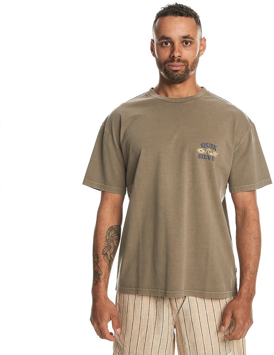 Quiksilver Lifes Quik T-shirt Met Korte Mouwen M Man Timber Wolf