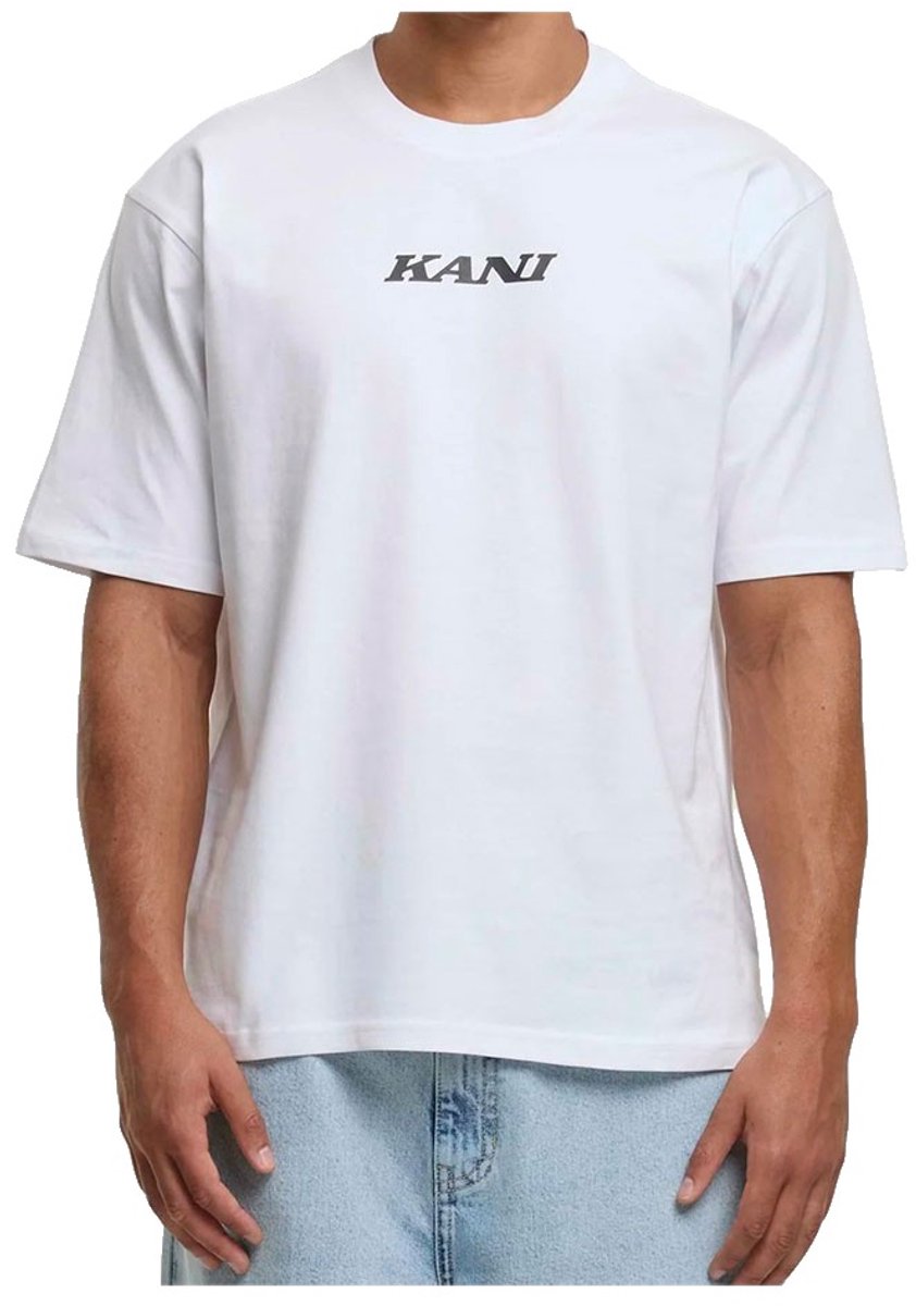 Karl Kani Retro Patch Print T-shirt Met Korte Mouwen Wit M Man