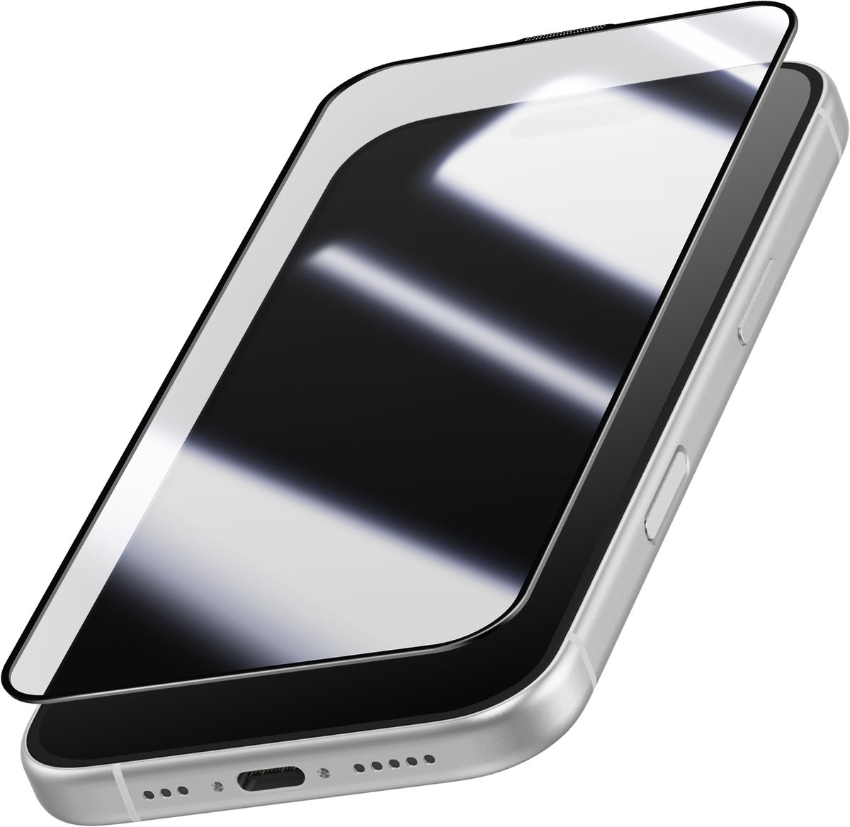 Avizar Schermbescherming Geschikt voor Apple iPhone 17 Full Glue met Afgeschuinde Randen, Transparant