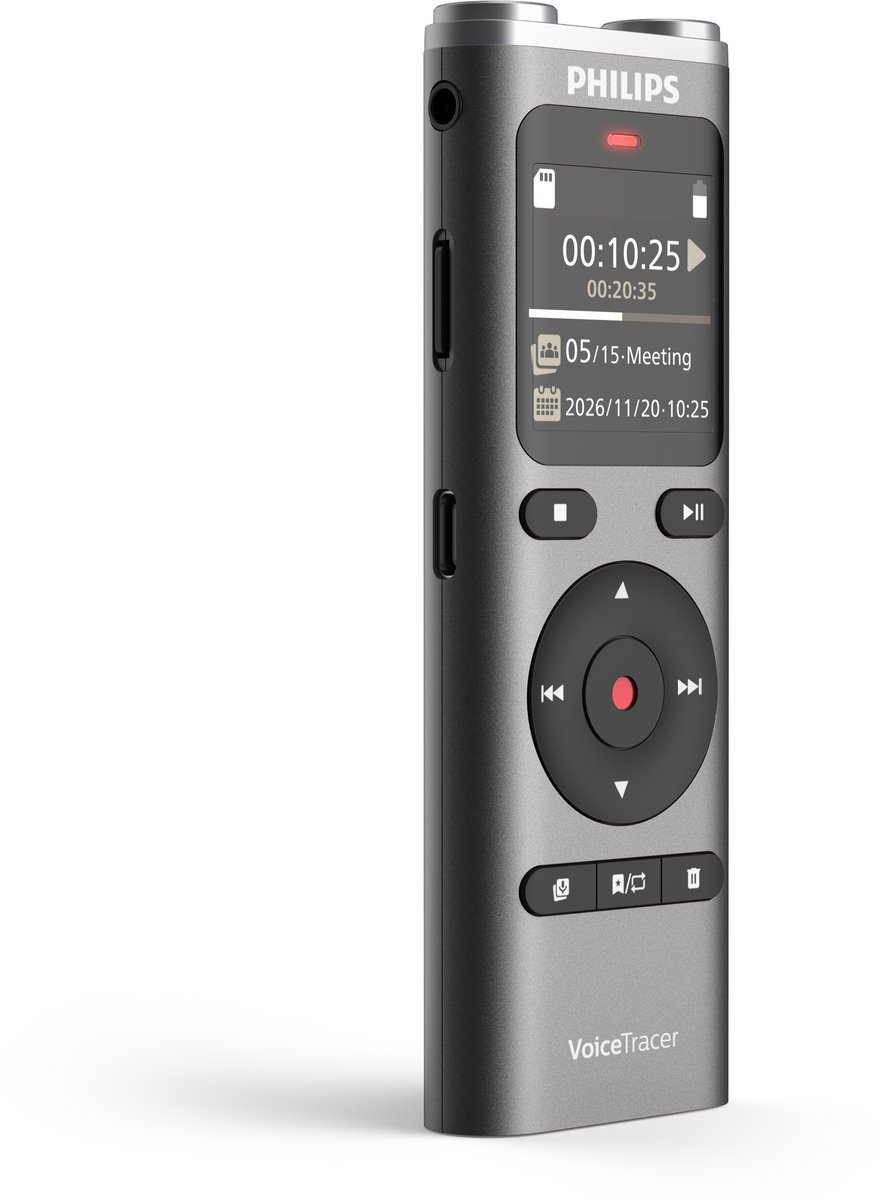 Philips DVT2075 Audio recorder - 2 Hoogwaardige microfoons - afbeelding 2