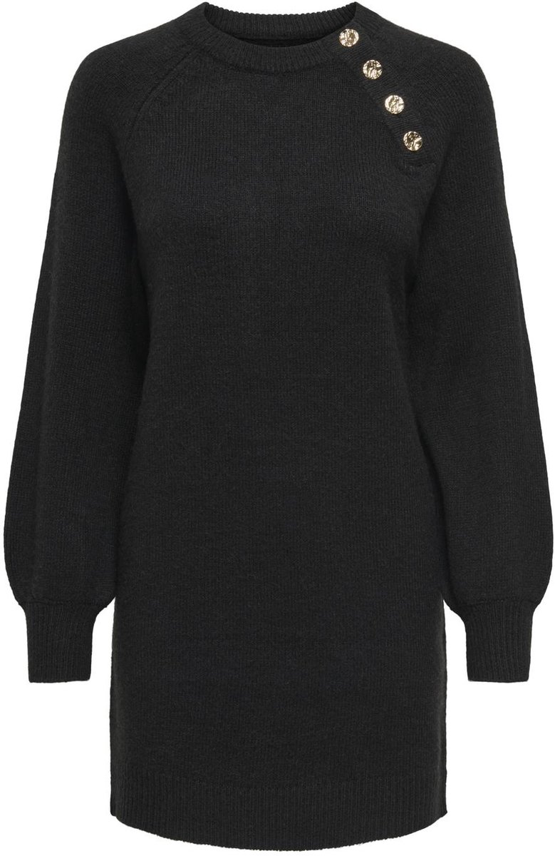 ONLY - ONLEMMA LIFE LS BUTTON ONEC DRESS CC KNT - Dames - Mini jurken