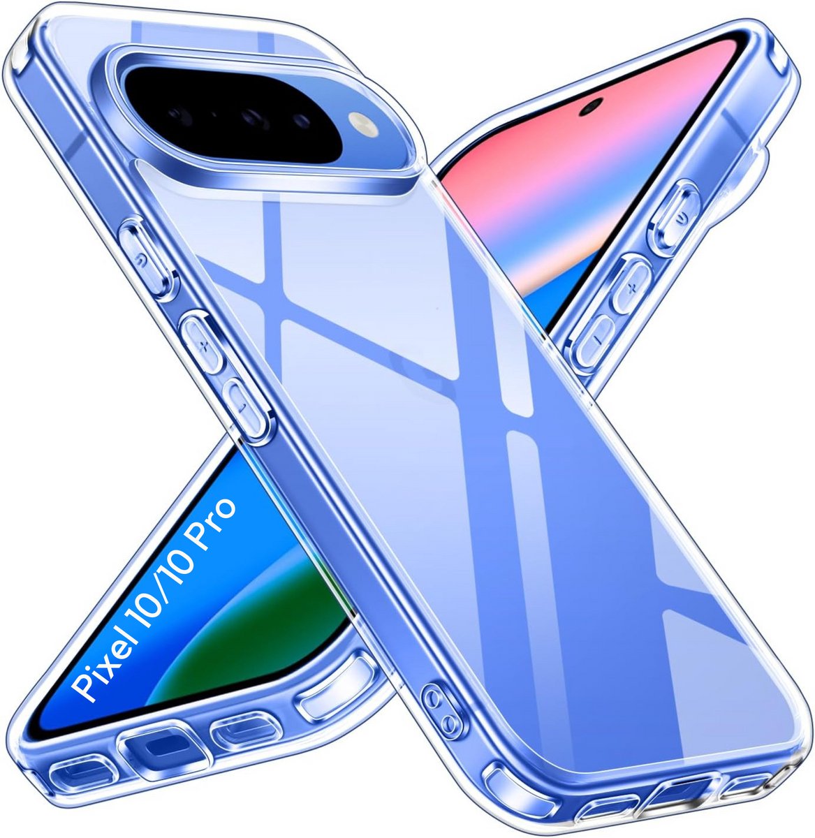 Hoesje geschikt voor Google Pixel 10 backcover Shockproof siliconen Transparant
