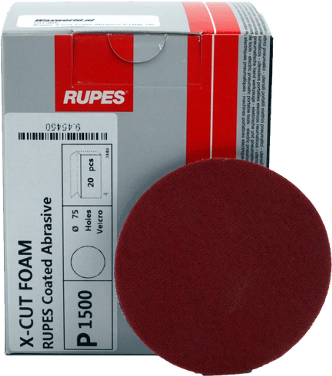 RUPES - X-Cut Foam Abrasive P1500 75mm