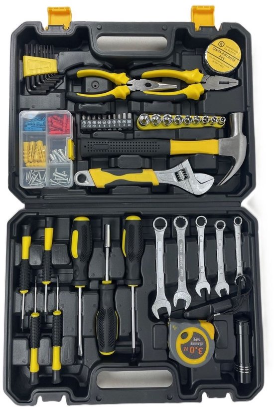 Ceruzo Gereedschapset – 88-delig – Complete Gereedschapskoffer met Basisgereedschap – Inclusief Koffer