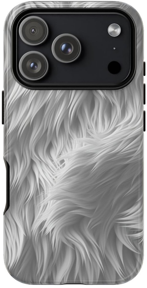 Wit Bontstructuurpatroon – Telefoonhoesje Geschikt voor iPhone 17 Pro