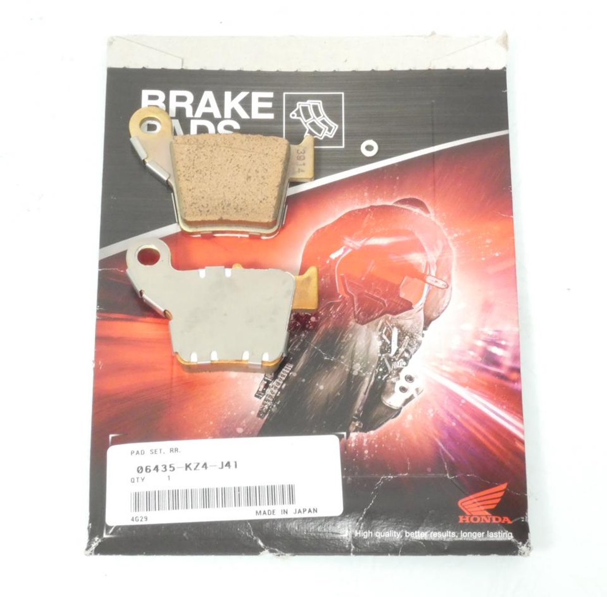 Plaquette de frein origine pour Moto Honda 250 Cr-F X 2004 à 2009 AR Neuf