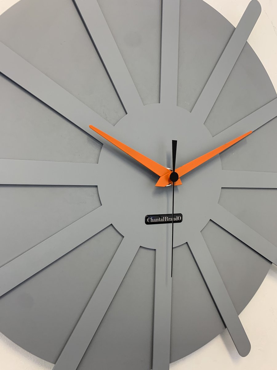 MOSACLOCK * ETOILE GRIS ** Wandklok Modern Industrieel Design **