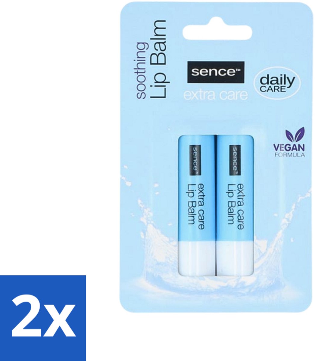2 x Sence Lippenbalsem Normaal Hydro Shock 2 stuks per verpakking - Lippenbalsem - Lippen Verzorging - Droge Lippen - Gezonde Lippen - Lippen Bescherming