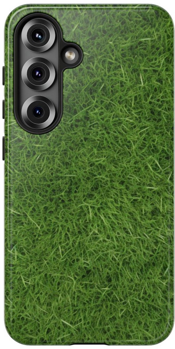 Frisgroene Grastextuur – Telefoonhoesje Geschikt voor Samsung Galaxy S25