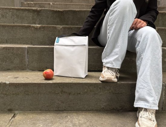 Retulp Fridgebag - Lunchtas - Koeltas - Koeltasje klein - Gemaakt van koelkast - Koeltas lunch - 9 liter - 2 Stuks - Grijs - Wit van Retulp — afbeelding 4