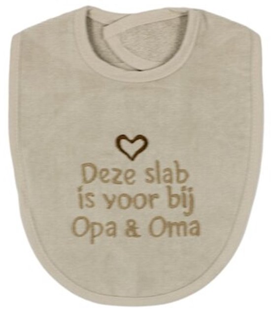 Brievenbus cadeau Hoera een kleinkind - cadeau voor Opa/Oma - slabber - baby slofjes van KadoBox — afbeelding 4