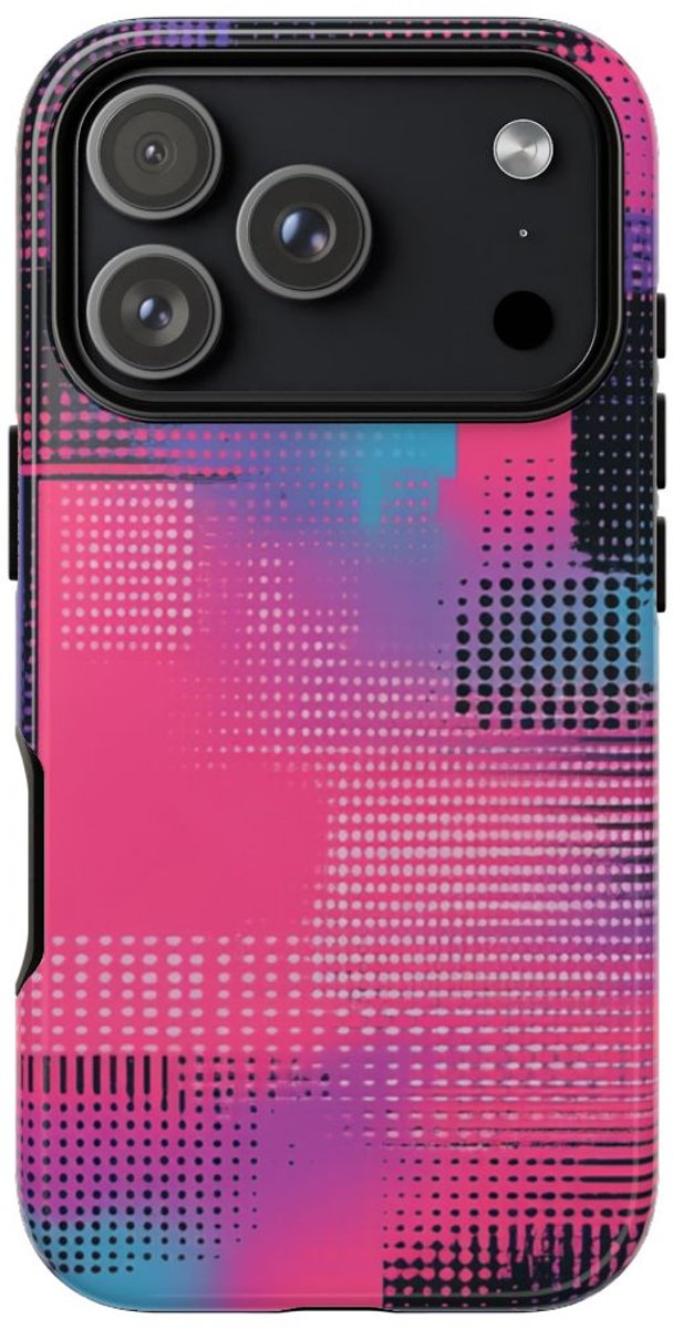 Vrolijk Abstract Geometrisch Patroon – Telefoonhoesje Geschikt voor iPhone 17 Pro