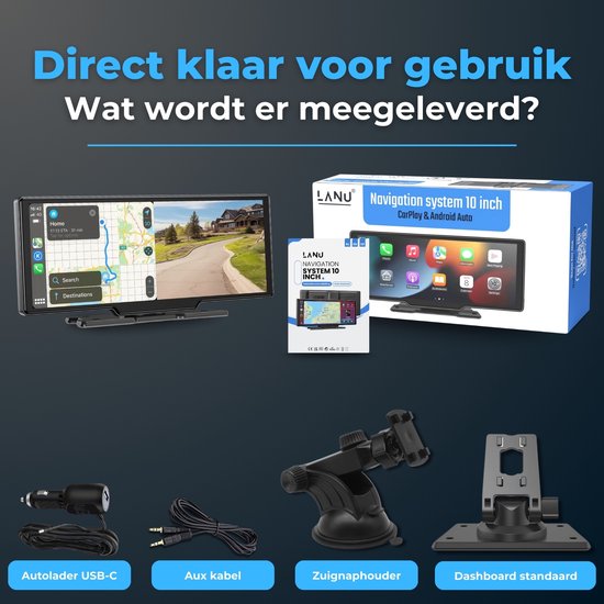 EEEKit Autohouder met zuignap voor CarPlay-scherm, 360 ° rotatie