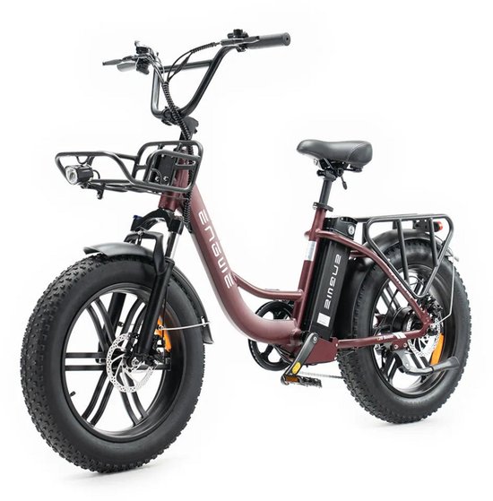 ENGWE L20 Boost - Elektrische Fatbike - 20 inch - 250W motor - Actieradius tot 126 km - 7 versnellingen - Schijfremmen - 624Wh accu - Rood — afbeelding 4