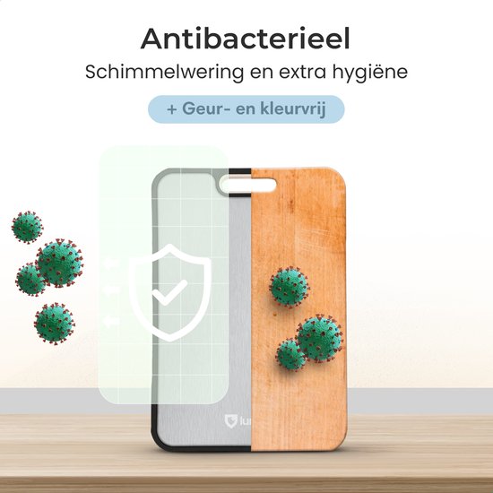 Lunaro Titanium Snijplank Dubbelzijdig - PFAS-vrij - Vermijd Microplastics - Met Raspdeel & Sapgeul - 39x27cm