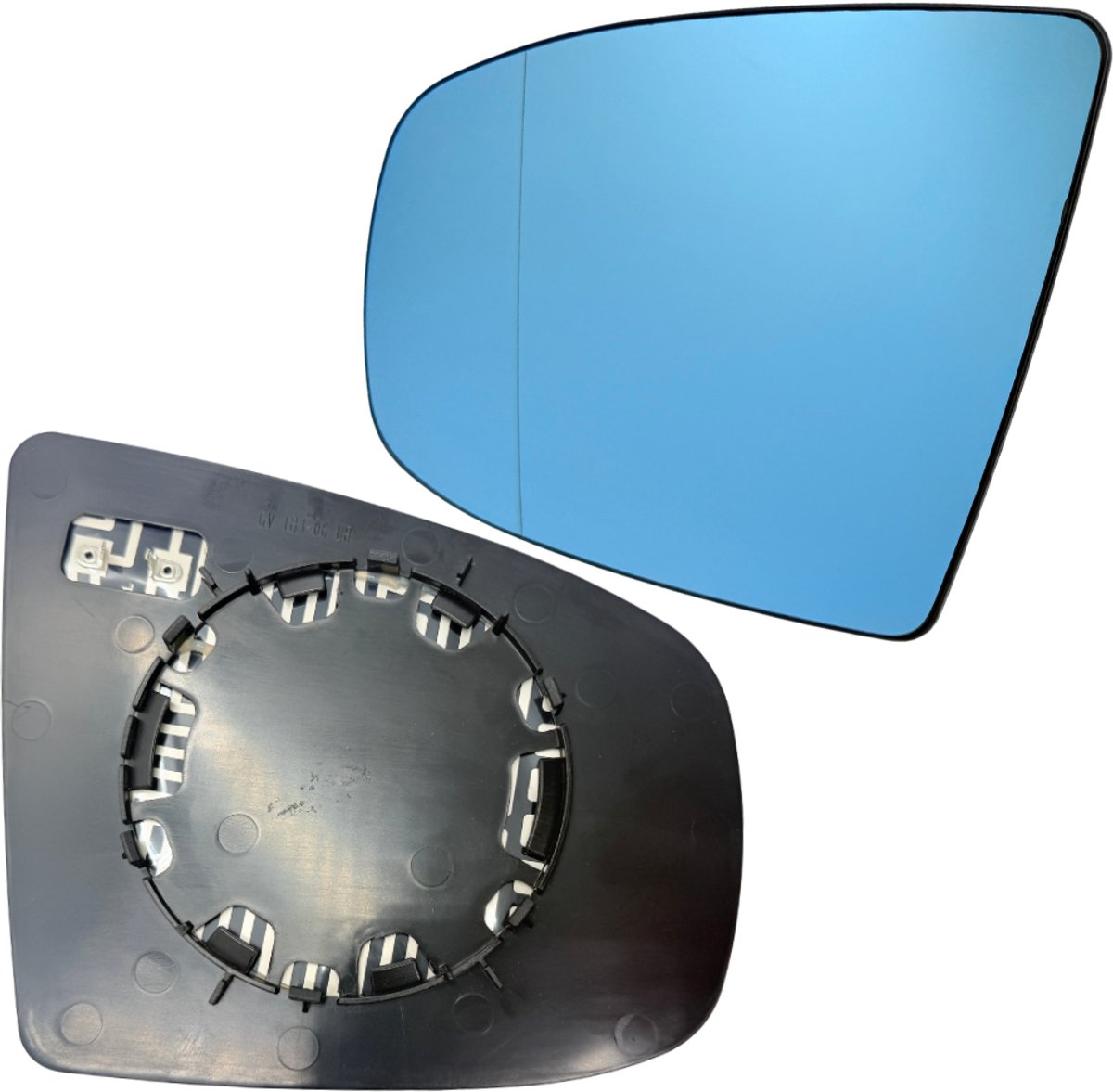 BILMAX Spiegelglas voor BMW X5 (E70) X6 (E71, E72) 2007-2014 verwarmd, blauw getint, links