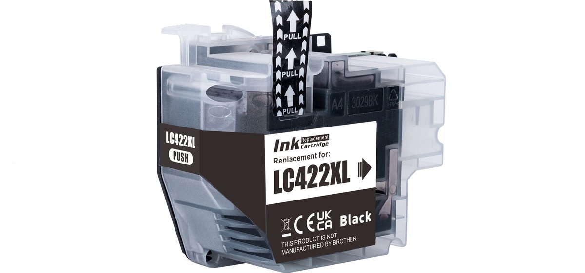 Inktcartridge Geschikt voor Brother LC-422XL - 1x Zwart | Geschikt voor Brother MFC-J5340DW, MFC-J5345DW, MFC-J5740DW, MFC-J6540DW, MFC-J6940DW