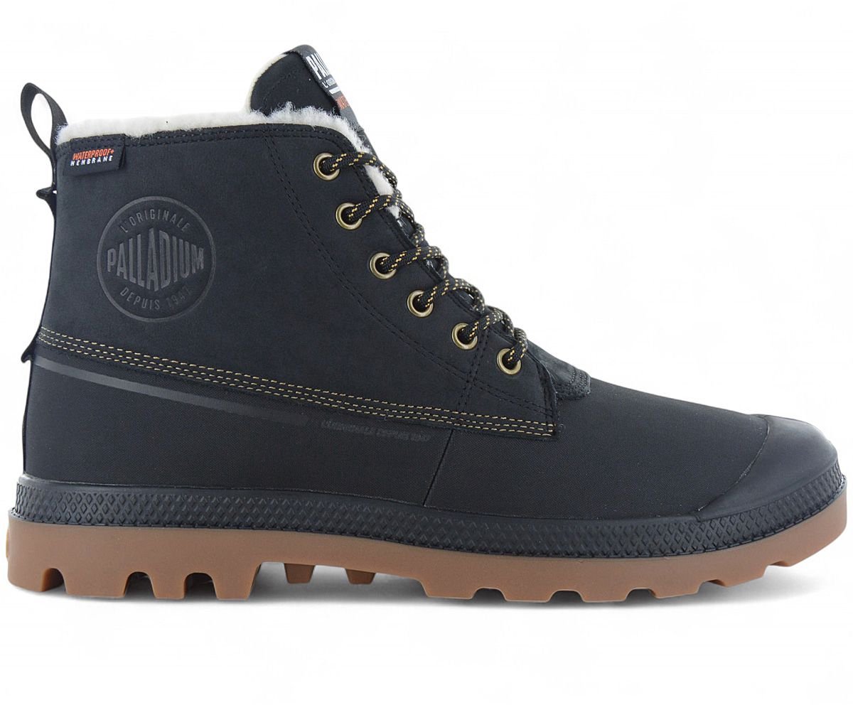 PALLADIUM Pampa Duck WL WP+ Waterproof Heren Winter Laarzen Boots Schoenen Gevoerd 79547-008-M Zwart