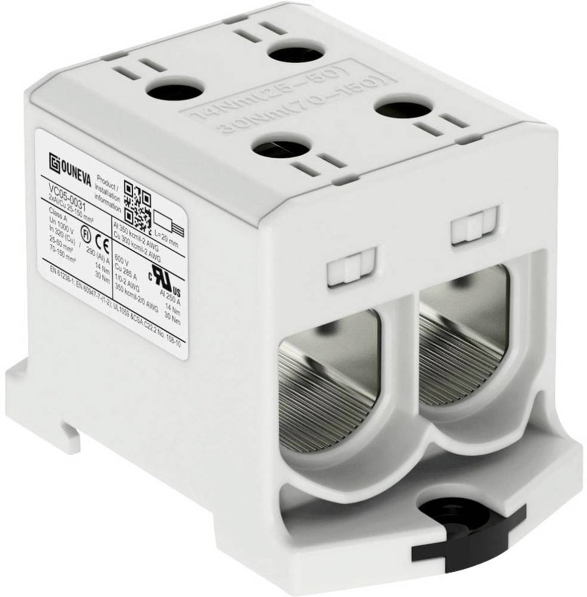 Ouneva Group VC05-0031 Verdeelblok Schroeven Grijs 1 stuk(s)