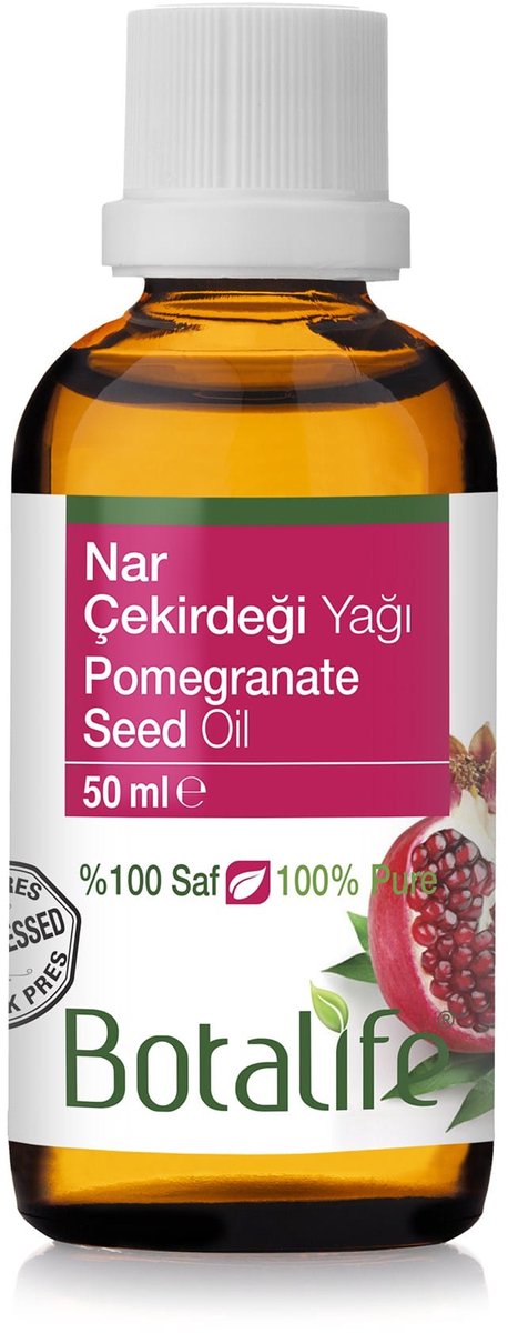 Botalife - Granaatappelpitolie - Koudepers Olie - 100% Puur & Bio - Pomegranate Seed Oil - Nar Çekirdeği Olie - 50 ml