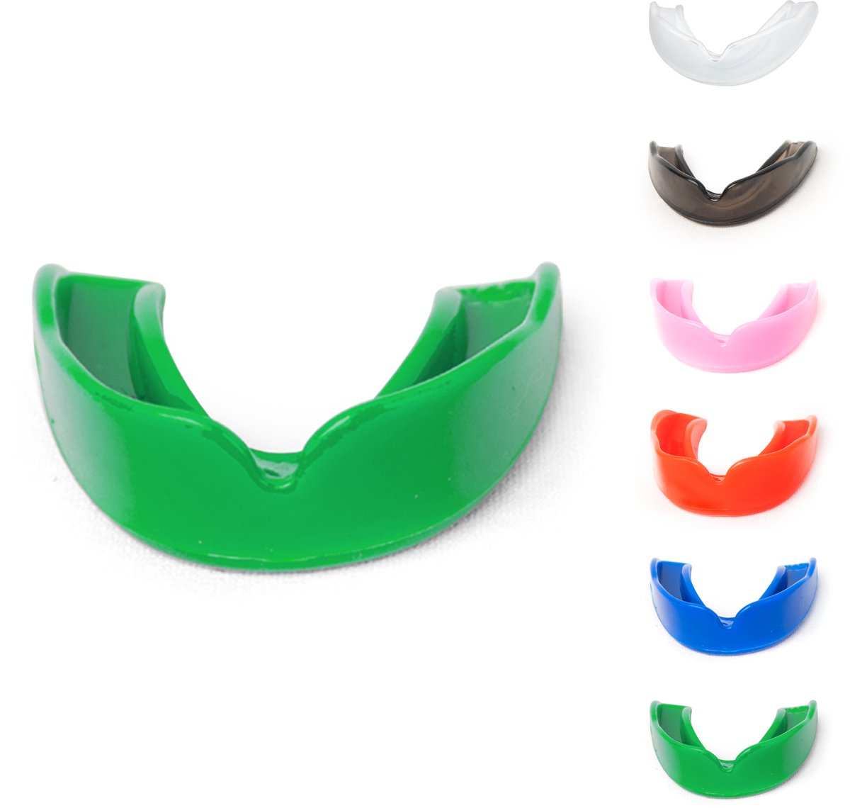 Ali's Fightgear gebitsbeschermer - Groen - Kinderen - Junior - Gebitsprotecties - Makkelijk te vormen - Tandenknarsen - Bitje Vechtsport - Gebitsbeschermer - Mouthgard - Anti Snurk - Knarsbitje - Gebitsbeschermer Vechtsport - Tandenknarsen bitje