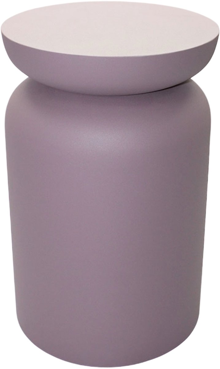 by Mooss - Paudar - by Mooss - Paudar - Purple - Paars - Lila - Bijzettafel - Kruk - Gepoedercoat - Metaal - Ã˜ 30 cm - 46 cm