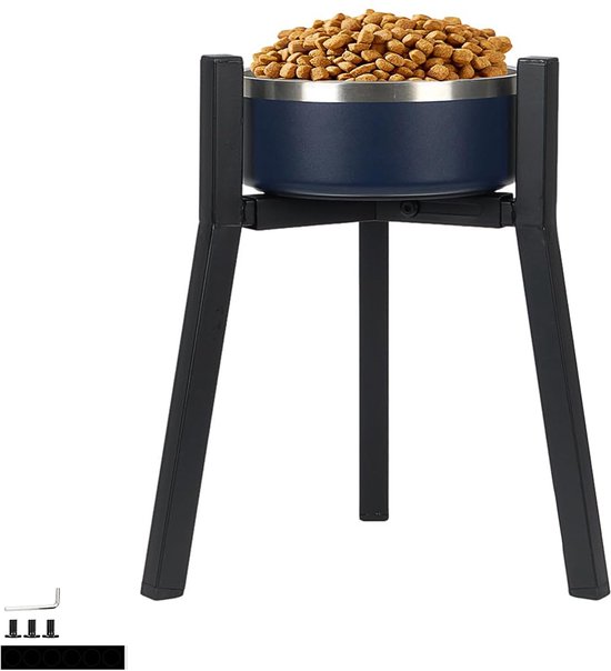 In hoogte verstelbare voer / waterbak voor honden. 100% BPA vrij