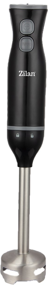 Zilan ZLN5220 Staafmixer – 250 Watt – 2 Snelheden – RVS Hand Blender – Afneembare Staaf – Turbo-functie – Zwarte Staafmixer