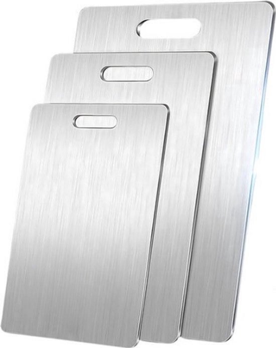 Relouka titanium snijplank – 3 stuks – vaatwasserbestendig