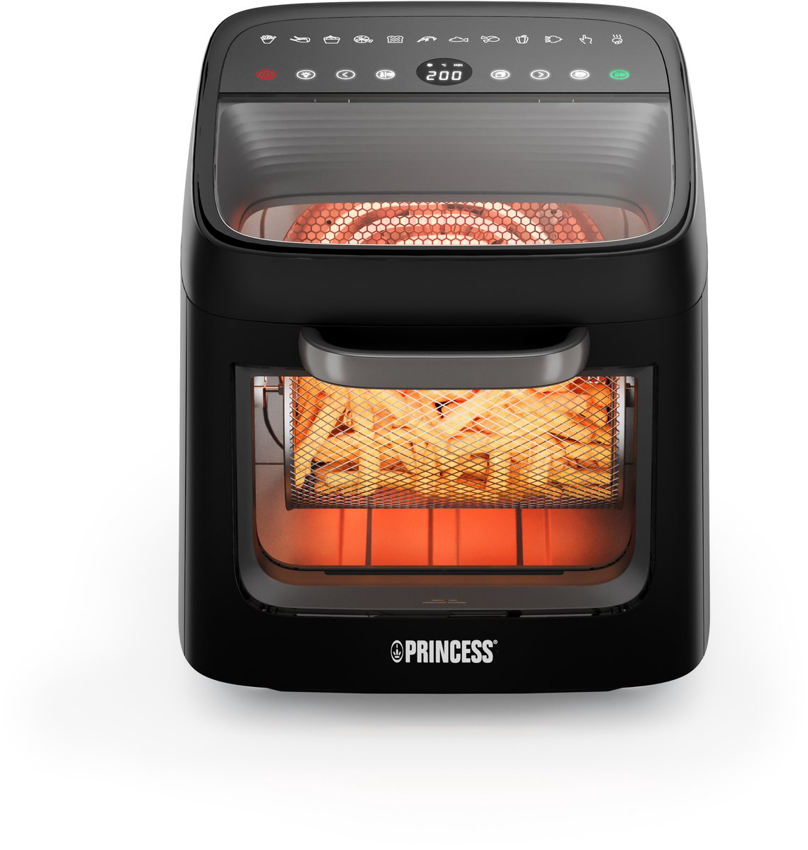 Princess Heteluchtfriteuse - Airfryer Oven Vision - 182288 - 12,6L capaciteit - 1800W - 12 Bakprogramma's - PFAS-Vrij — afbeelding 3