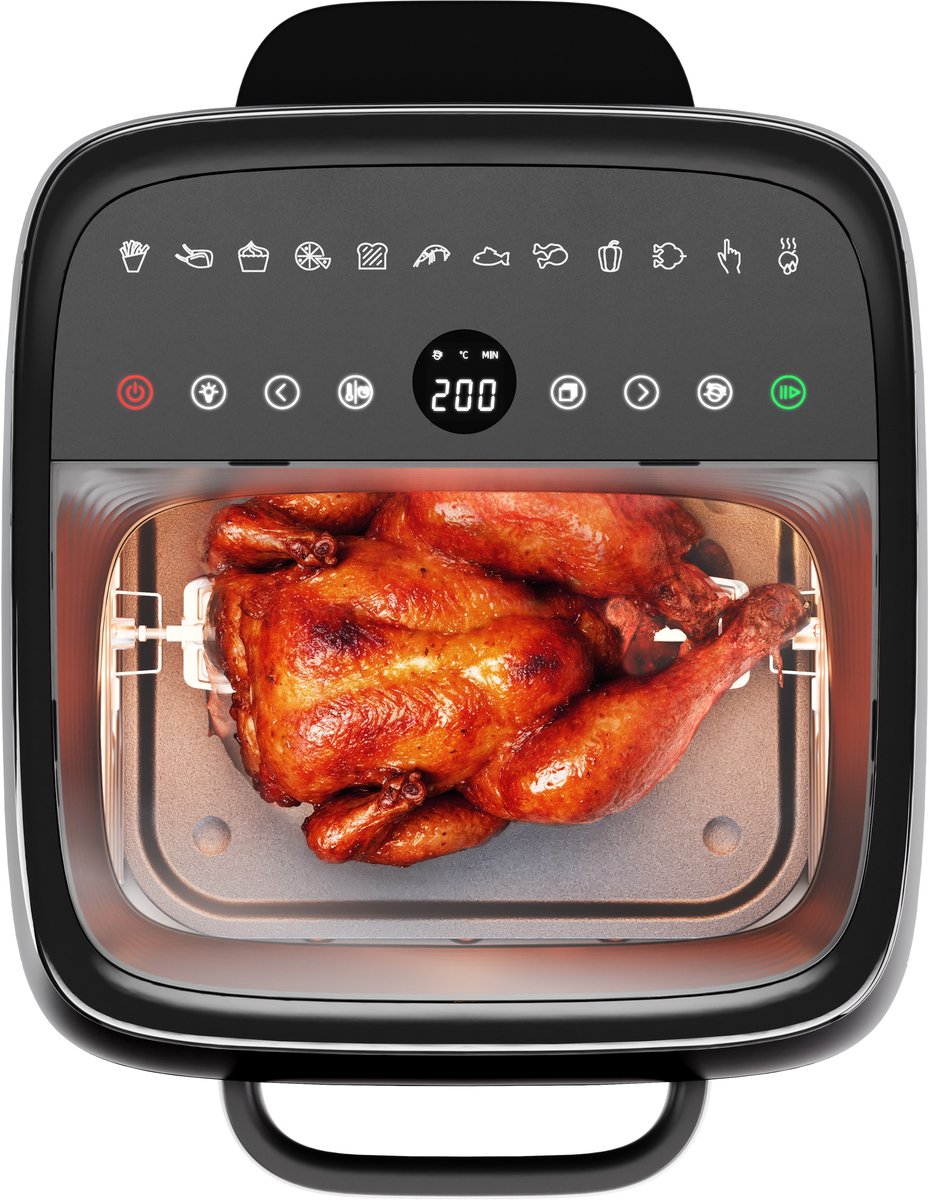 Princess Heteluchtfriteuse - Airfryer Oven Vision - 182288 - 12,6L capaciteit - 1800W - 12 Bakprogramma's - PFAS-Vrij — afbeelding 7