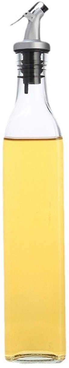 Cuhostki Olijfolie Fles Set - 500 Ml Glas Olijfolie Fles Met Schenktuit, Trechter En Stickers - Olijfolie En Azijnstel