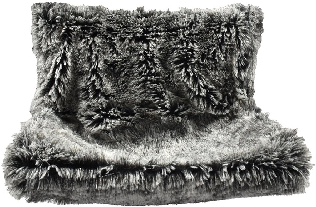 Radiatorhangmat Katten Croci - Gemeleerd Zwart - 47x30x25 cm, Zacht, Metalen Frame