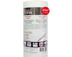 Perfect Cover® Standaard Zelfklevend Afdekvlies - 25m² - Voor Alle Oppervlakken - Professionele Kwaliteit Stucloper & Afdekfolie - Bescherming Tijdens Bouw & Renovatie - 170GSM - Vertrouwd door Professionals - Beter Dan Prima!