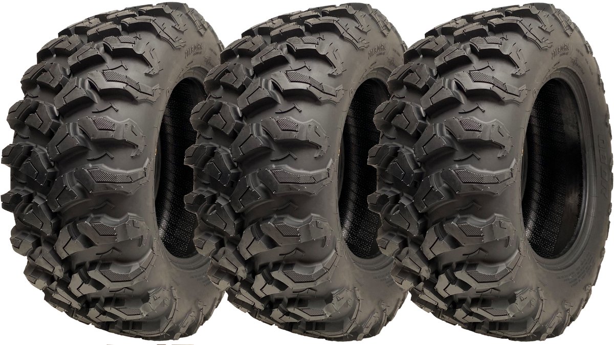27x9.00R14 ATV-band, 8-laags, P3137 OBOR, 225/70R14, schuine zijkant, 73J, goedgekeurd voor de openbare weg (set van 3)