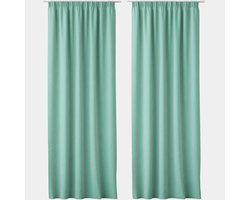 Gordijnen kant en klaar met haakjes - Klaar-om-te-hangen gordijnen - Inbetween gordijnen - Verduisterend - Woonkamer - Slaapkamer - Raamdecoratie - Huis - Interieur