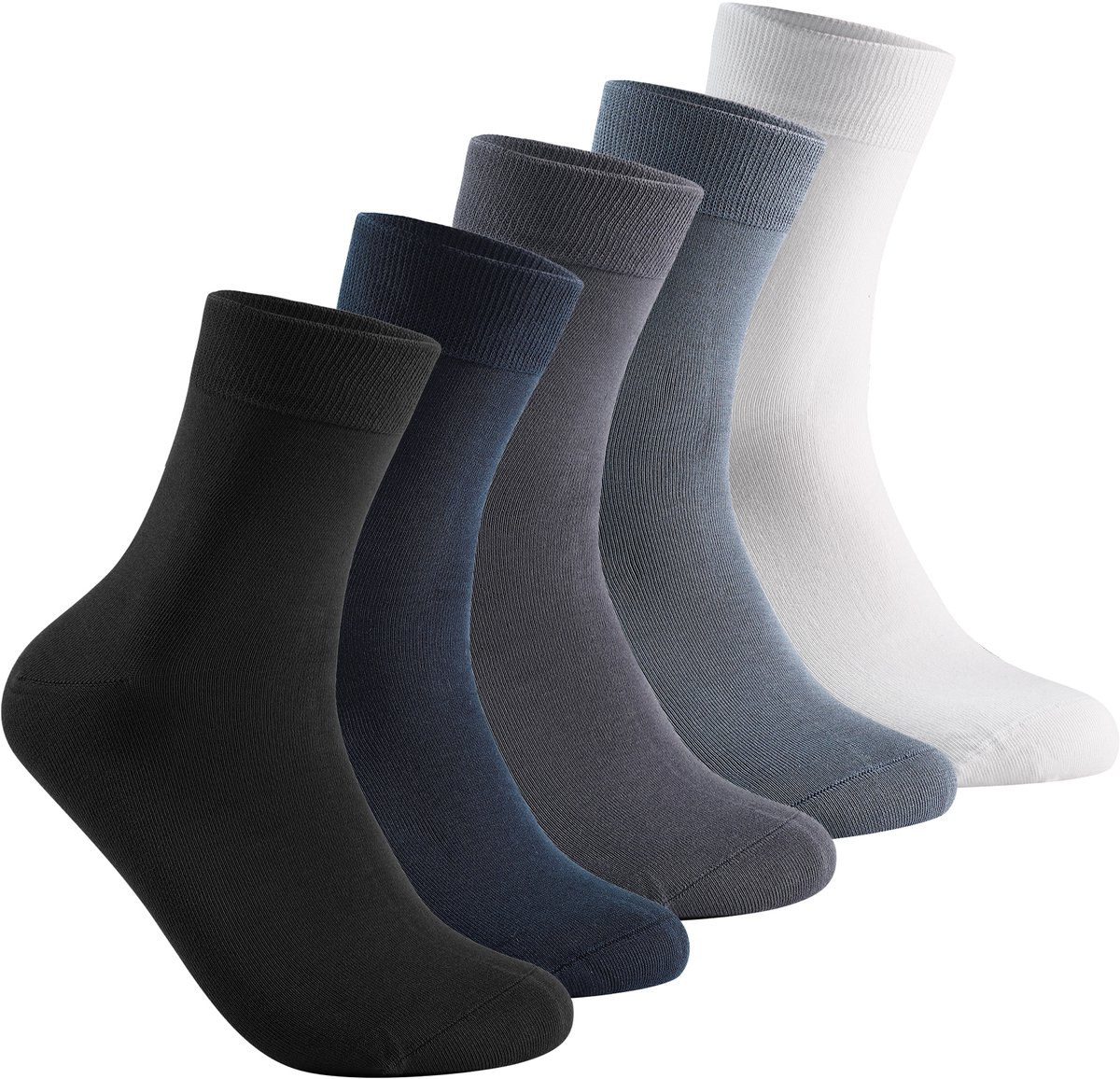 Allthemen Heren Sport Casual Sokken - Mid Calf 5 Paar One Size