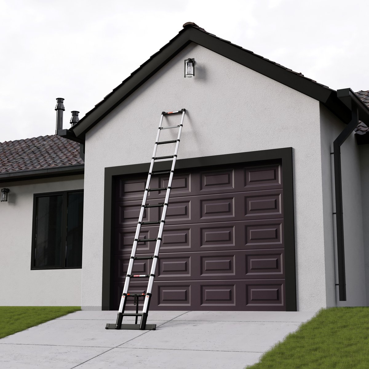RMBO Telescopische Ladder - Telescoopladder - 3.80m lang, Compact en Draagbaar met Soft Closing Systeem, Geschikt voor Particulier en Professioneel Gebruik, Telescopische Vouwladder, Max. Belasting 150 kg, EN 131.6 – foto 3